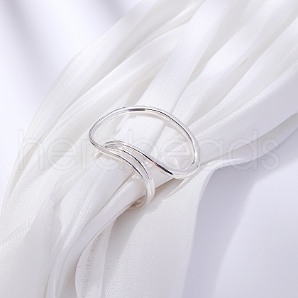 Geometric Design S925 Sterling Silver Cuff Rings for Women WH1236-2-1