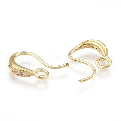 Brass Earring Hooks KK-S348-216-1