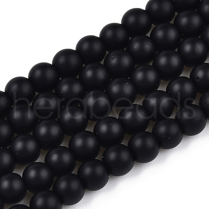 Opaque Glass Beads Strands GLAA-T032-P4mm-MD01-1