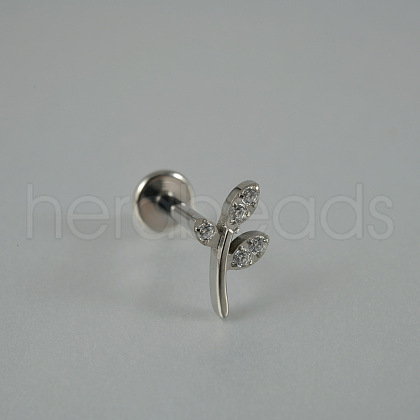 G23 Titanium Alloy Pave Clear Cubic Zirconia Labrets FS-WG13971-05-1
