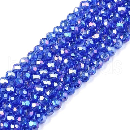Electroplate Glass Beads Strands EGLA-A044-T2mm-B31-1