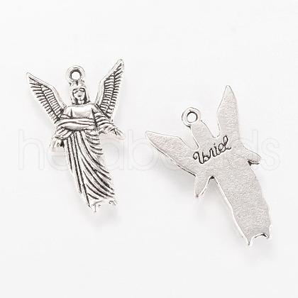 Tibetan Style Alloy Pendants TIBEP-Q063-73AS-RS-1
