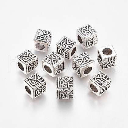 Alloy European Beads MPDL-WH0001-03AS-1