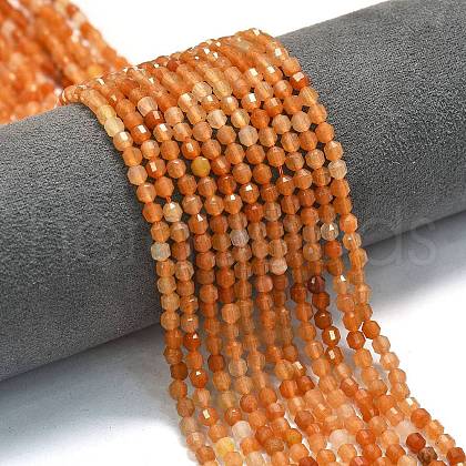 Natural Red Aventurine Beads Strands G-A260-A07-01-1
