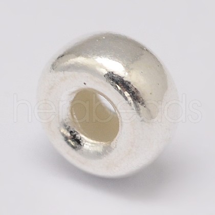 925 Sterling Silver Spacer Beads STER-K021-04S-C-1
