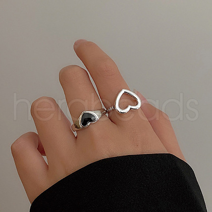 Alloy Enamel Finger Rings FS-WG5F430-06-1