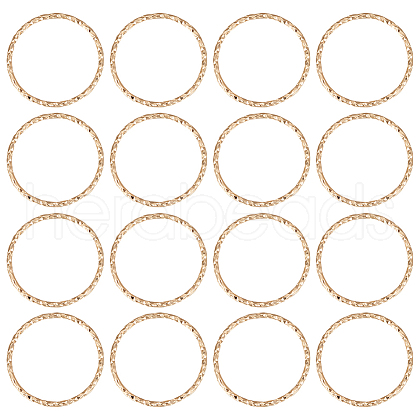 Beebeecraft 50Pcs Brass Linking Rings KK-BBC0008-26-1