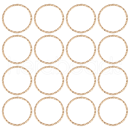 Beebeecraft 50Pcs Brass Linking Rings KK-BBC0008-26-1