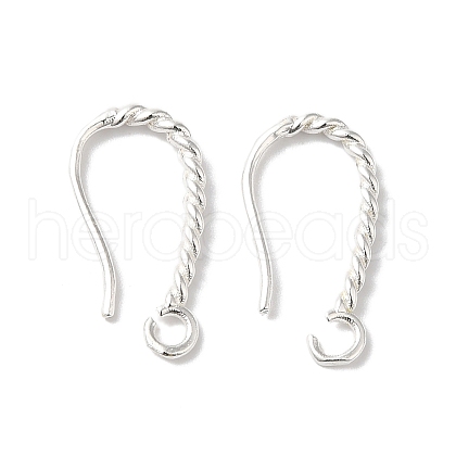 Long-Lasting Plated Brass Ear Wire KK-K381-07S-1