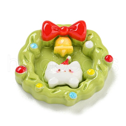 Christmas Opaque Resin Decoden Cabochons RESI-U006-05J-1