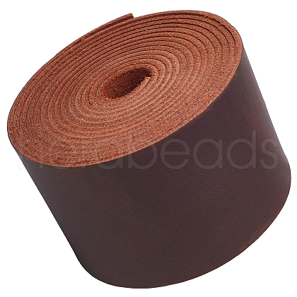 2M Flat AB Grade Cowhide Leather Cord AJEW-WH0479-73G-04-1