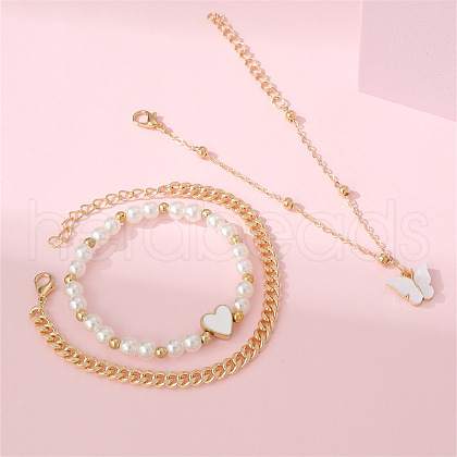 3Pcs 3 Styles Bracelet Set for Women FS-WGAE994-01-1