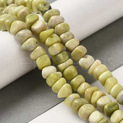 Natural Lemon Jade Beads Strands G-B078-G03-01-1