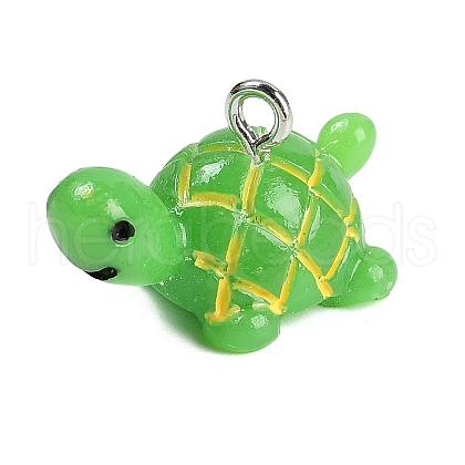 Opaque Resin Pendants RESI-R458-02-1