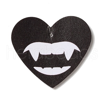 Halloween Imitation Leather Pendants FIND-K017-02B-01-1