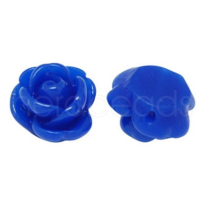 Opaque Rose Flower Resin Beads X-CRES-B1029-A39-1