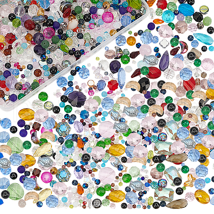   1Set Glass Beads GLAA-PH0003-62A-1