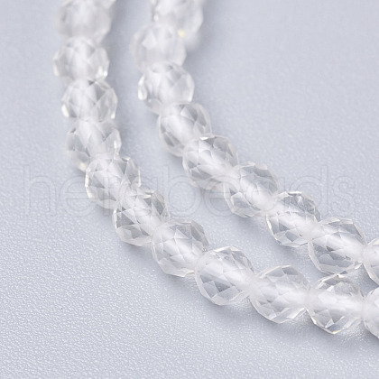 Natural Quartz Crystal Beads Strands X-G-D166-A-3mm-1