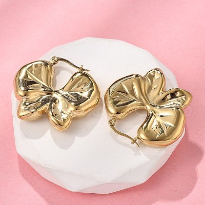 304 Stainless Steel Hoop Earrings EJEW-V016-11G-02-1