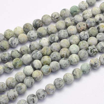 Natural Crazy Agate Beads Strands G-G707-8mm-B12-1