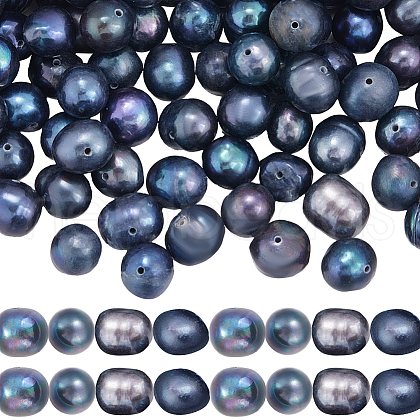 SUNNYCLUE 80Pcs Natural Cultured Freshwater Pearl Dyed Beads PEAR-SC0001-09-1