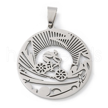 201 Stainless Steel Pendants STAS-S157-31P-1