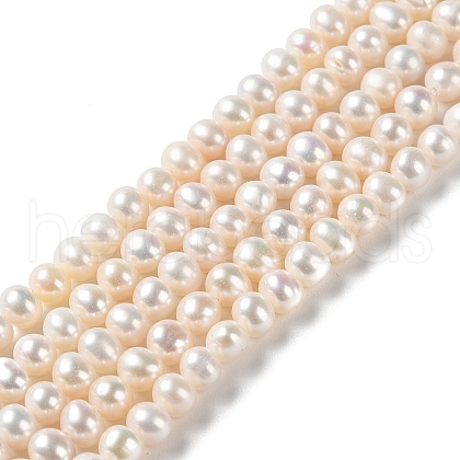 Natural Cultured Freshwater Pearl Beads Strands PEAR-E018-99-1