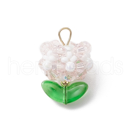 Glass Pendants PALLOY-MZ00672-06-1