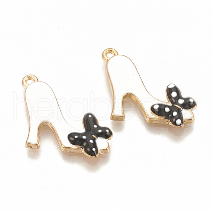 Alloy Enamel Stilettos Pendants X-ENAM-S115-041D-1