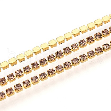 Iron Rhinestone Cup Chains CH-T006-02A-03-1