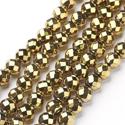 Non-Magnetic Synthetic Hematite Beads Strands G-G092-8mm-1-1