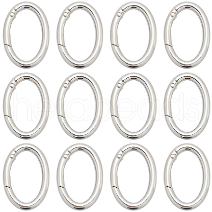 SUNNYCLUE 20Pcs Alloy Spring Gate Rings PALLOY-SC0010-53A-P-1
