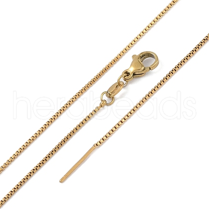 Ion Plating(IP) 201 Stainless Steel Chain Necklaces NJEW-P309-28G-1