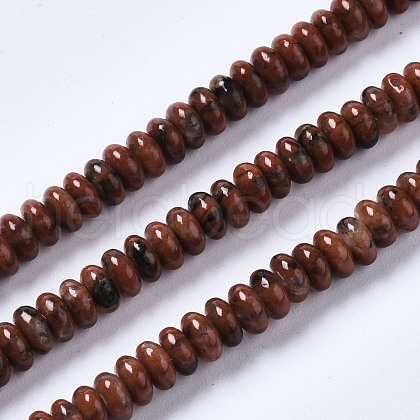 Natural Sesame Jasper Beads Strands G-S366-113-1