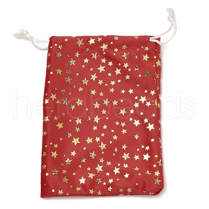 Gold Stamping Christmas Velvet Storage Bags ABAG-Q053-01A-03A-1