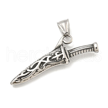 316 Surgical Stainless Steel Big Pendants STAS-E212-147AS-1
