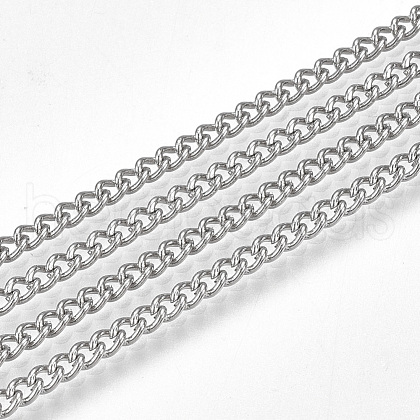 Tarnish Resistant 304 Stainless Steel Curb Chains CHS-S005-02-1