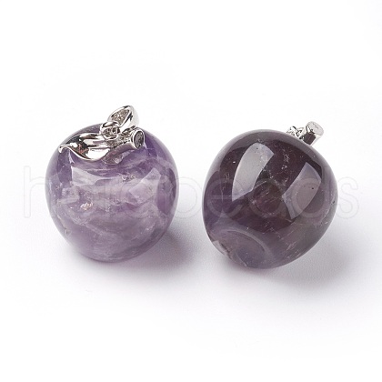 Natural Amethyst Pendants G-E513-A02-1