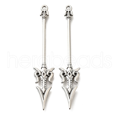 Tibetan Style Alloy Big Pendants FIND-G078-33B-AS-1