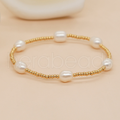 Mother's Day Jewellery Gold Color 11/O TOHO Seed Beadd Strecth Bracelets HR2710-2-1