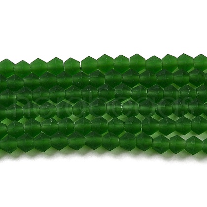 Imitate Austrian Crystal Frosted Glass Beads Strands EGLA-A039-T6mm-MD25-1