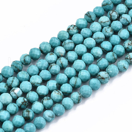 Synthetic Turquoise Beads Strands G-S362-078-1-1