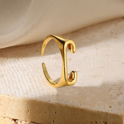 Alloy Adjustable Open Cuff Rings FS-WG3F88F-05-1