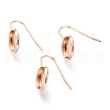 304 Stainless Steel Earring Hooks X-STAS-F227-22B-RG-1