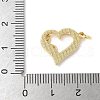 Brass Pave Natural White Shell Pendants KK-S522-08D-G-3