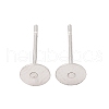 Tarnish Resistant 304 Stainless Steel Stud Earring Findings STAS-E025-5-3