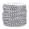 Aluminium Textured Cuban Link Chains CHA-T001-41S-1