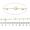 Handmade Natural Rose Quartz Chip Beaded Chains CHC-F020-02G-02-2
