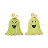 Halloween Theme Rack Plating Alloy Enamel Pendants PALLOY-O109-55LG-2