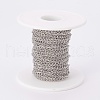 Tarnish Resistant 304 Stainless Steel Curb Chains CHS-F003-17P-A-2